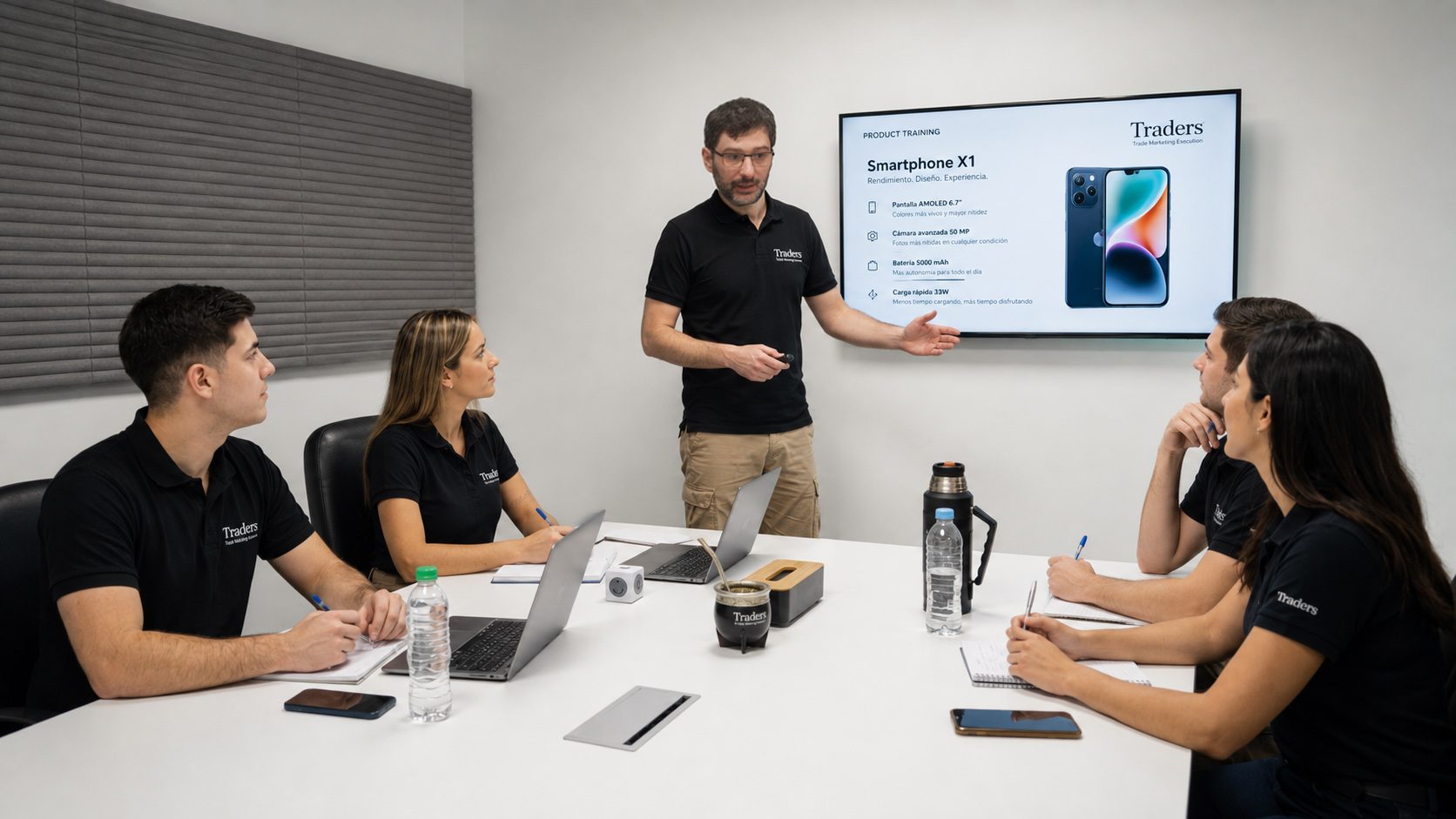 Entrenador de TRADERS formando a un equipo de venta del canal
